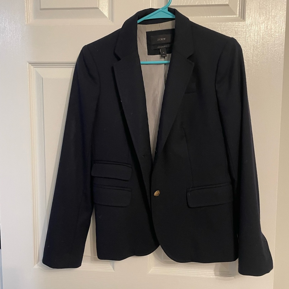 Navy Jcrew School Boy Blazer